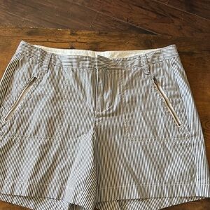 Caslon Black and White Striped Women's Shorts